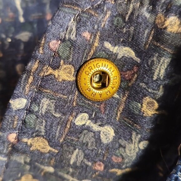 Forresters Drytech Rain Jacket Womens M Gore-Tex Blue Print Full Zip - Picture 7 of 15